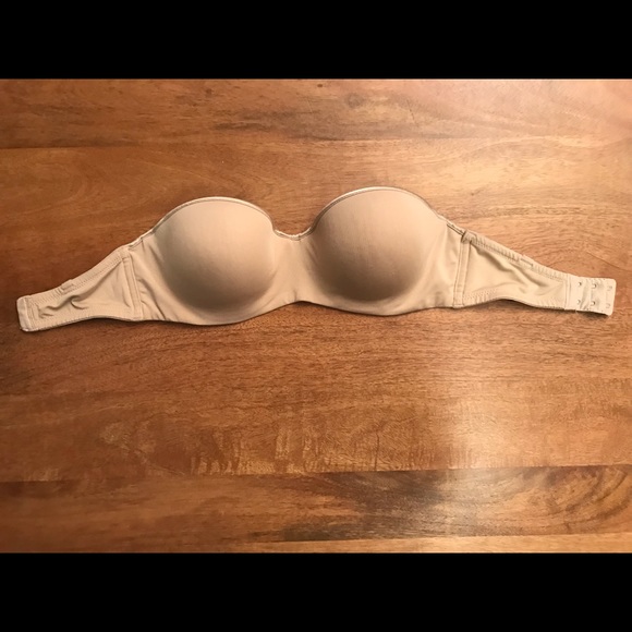 Black & nude 32D Natori Reflex strapless bras - Picture 9 of 11